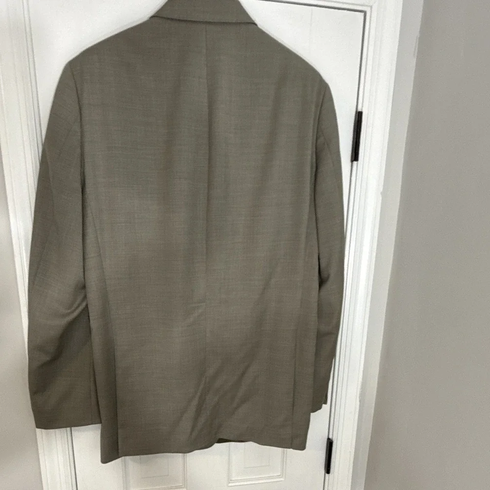 LAUREN Ralph Lauren Men's Tan Solid Trim Fit 2-Button Notch Blazer Jacket XL